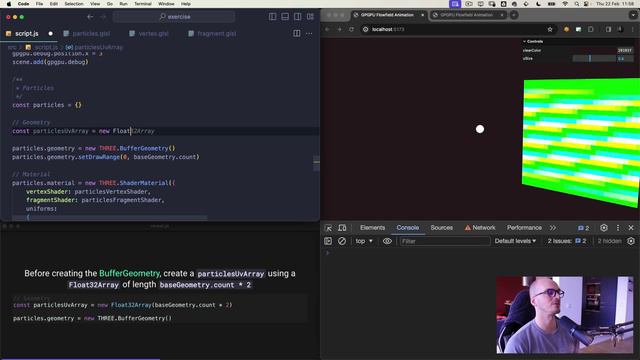 41 — GPGPU Flow Field Particles Shaders смотреть онлайн