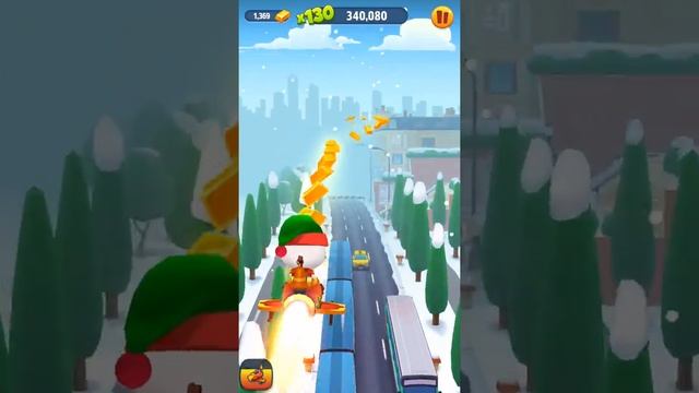 Talking Tom Gold Run. Эльф Анджела и Деревня Санты смотреть онлайн