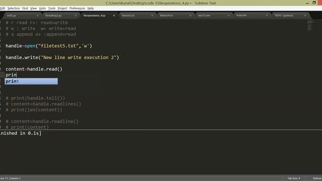 Python File operations смотреть онлайн