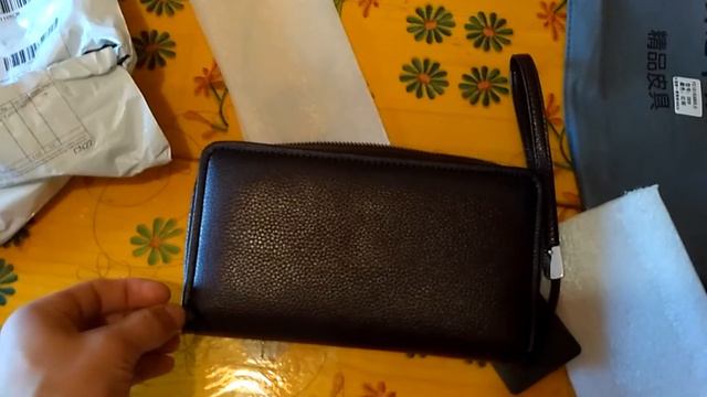 Кожаный мужской клатч (барсетка) с Алиэкспрес (AliExpress) смотреть онлайн