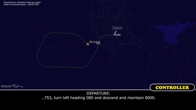 Engine thrust issue. United Boeing 737-800 declared an emergency and returned to Las Vegas. Real AT смотреть онлайн