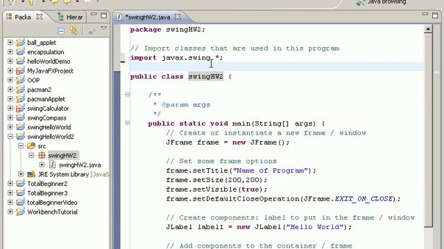 Java w/ Eclipse 11 - Absolute Basics: Hello World Part 7 смотреть онлайн