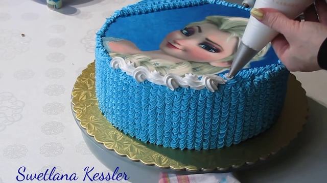Оформление торта "Эльза" смотреть онлайн