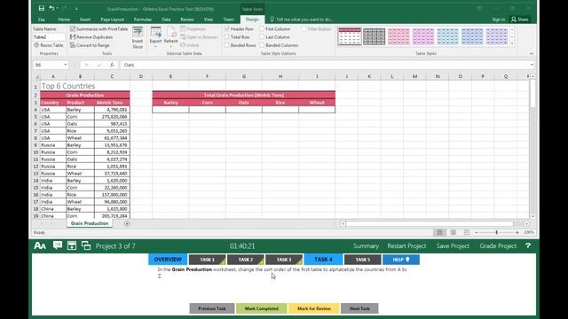 Excel 2016 Exam 3 - Project 3 смотреть онлайн