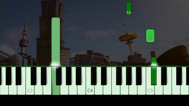 Crazy Frog - Axel F - EASY Piano Tutorial смотреть онлайн