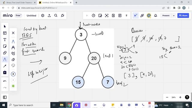 Leetcode 102 | Binary Tree Level Order Traversal | Tree | BFS смотреть онлайн