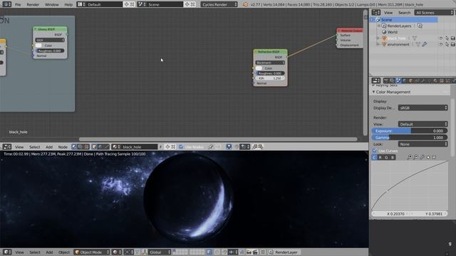 How to Create a Black Hole in Blender | Free Tutorial смотреть онлайн