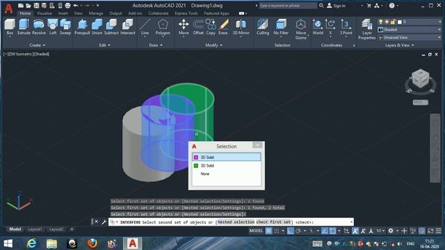 Interference Checking Autocad 2021 in hindi смотреть онлайн
