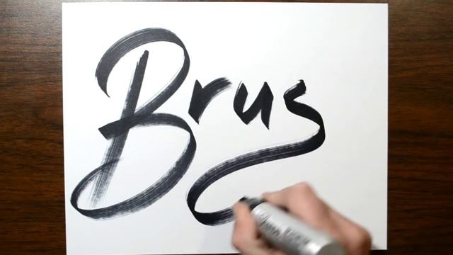Creating Brush Typeface with a Marker Pen смотреть онлайн