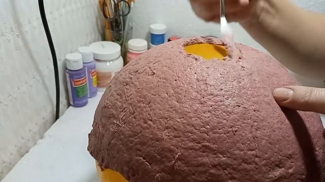 Абажур из папье маше своими руками/Красота из мусорного ведра смотреть онлайн