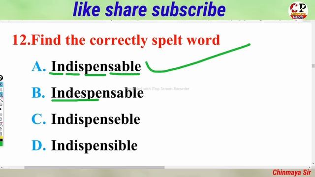 Spelling Test|Correctly Spelt Word|Spelling Mistakes in English Grammar|For All Competitive Exams| смотреть онлайн