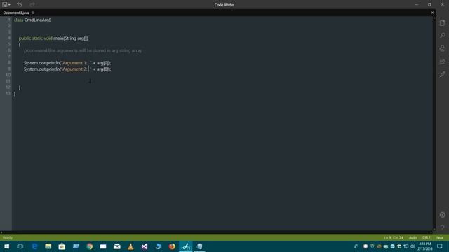 Java Tutorial 2 : How to Passing Command Line Argument from Command Pronpt смотреть онлайн
