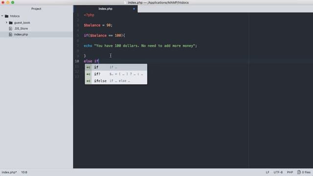 PHP Tutorial 6 - Conditional Statements (if/else if/else statements) смотреть онлайн