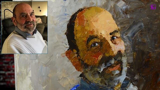 Как намазать портрет мастихином? Урок с Сергеем Гусевым. смотреть онлайн