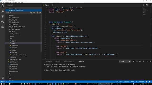 Bài 106 Cài đặt plugin React-redux смотреть онлайн