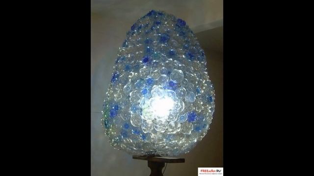 Светильник из пластиковых бутылок. Самые красивые светильники. Лучшие идеи. смотреть онлайн