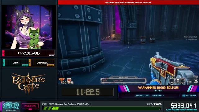Warhammer 40,000: Boltgun By Kaos_Wulf In 22:31 - Awesome Games Done Quick 2024