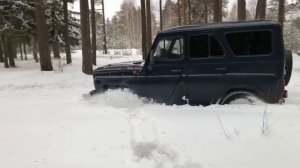 Уаз Хантер за лимон и Уаз  за 60 тыс рублей Offroad по глубокому снегу