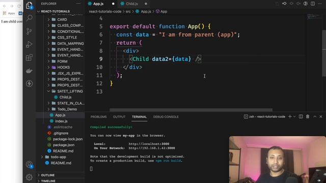 React Bangla Tutorial 30 : passing data from child to parent component смотреть онлайн