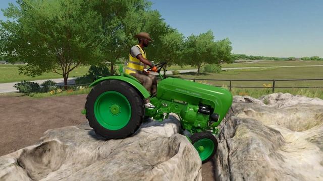 COLORED PORSCHE-DIESEL TRACTORS DEATH RUN - Farming Simulator 22 смотреть онлайн