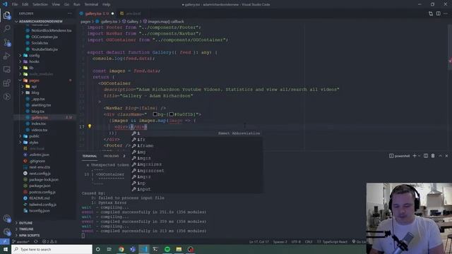 How to Use Next.js to Create an Instagram Gallery with the Instagram API смотреть онлайн