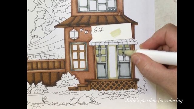NICE LITTLE TOWN 3 by Tatiana Bogema - Arteza Everblend Markers - color along смотреть онлайн
