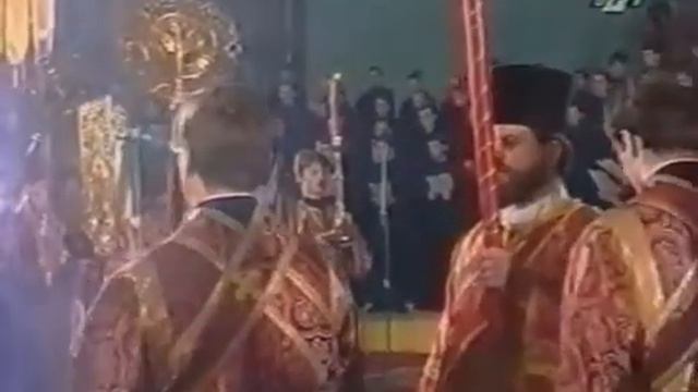 Пасха Христова в Храме Христа Спасителя. 1996 год. смотреть онлайн
