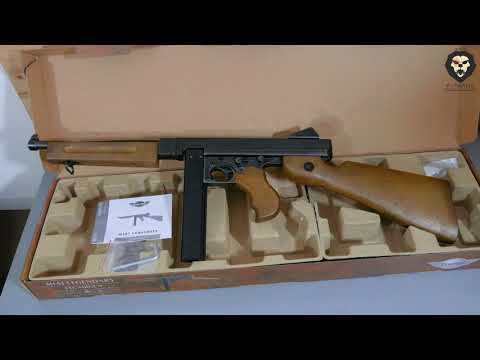 Пневматический пистолет-пулемет Umarex M1A1 Tompson (Автоогонь, Томпсон) видео обзор 4k