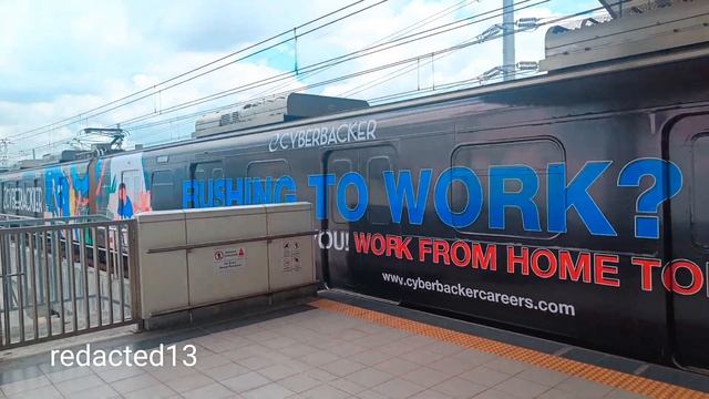 (4K) LRT-2 Trainset 9 with the Cyberbacker wrap ads (3 Nov 2023) смотреть онлайн