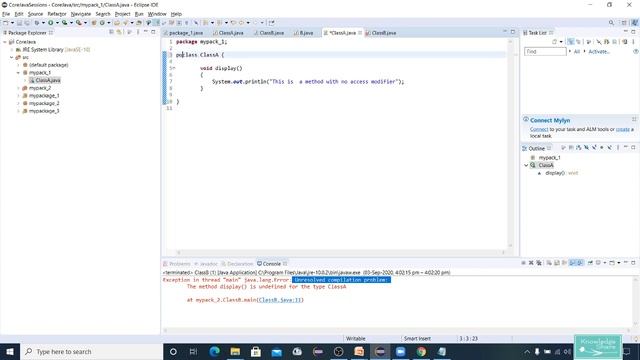 Creating Default and Protected Access Modifiers in Java II Automation II Core Java смотреть онлайн