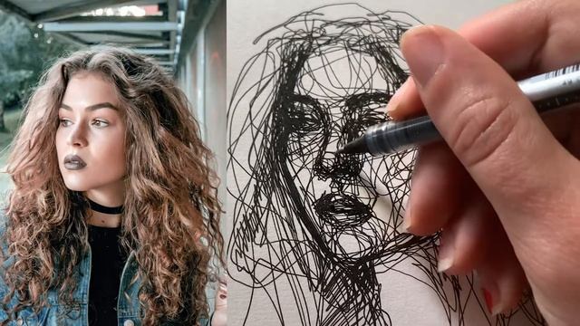 ONLY LINES Portrait Drawing with Voice Over смотреть онлайн