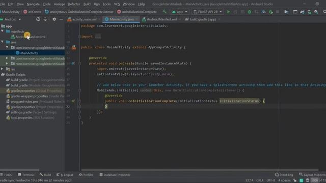 How to integrate Admob Interstitial Ads in Android Studio | Google Admob Tutorial - 02 смотреть онлайн