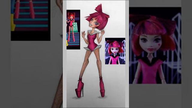 Дракулаура . Рисую Монстер хай Дракулауру. Зомби Гага . Draw monster high смотреть онлайн