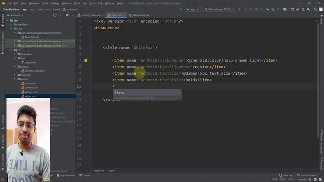Class 28 - Styling Up The First Box View | Android App Development Complete Course In Hindi смотреть онлайн