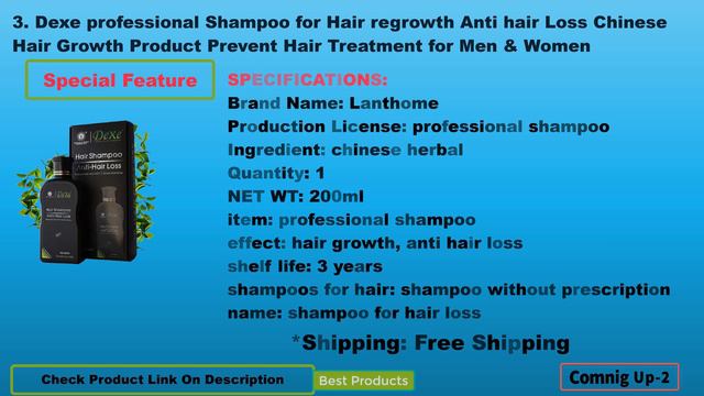 Top 5 Best Shampoo For Hair Growth Available In India| Best Shampoo For Hair Regrowth Anti Hair Los