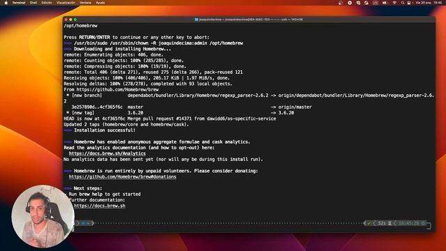 Instalar Homebrew en MacOS смотреть онлайн