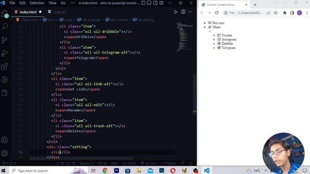 JavaScript Course Project Based Learning #40 - Intro To Events Custom Context Menu In Javascript смотреть онлайн