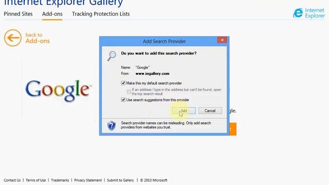 Change Default Search engine to Google in Windows 8 Internet Explorer 10 смотреть онлайн