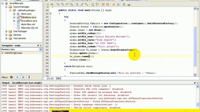 aula 2220 Update para atualizar dados com hibernate смотреть онлайн