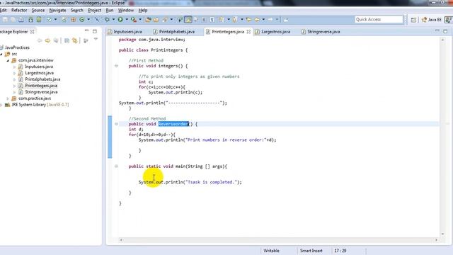 Java Tutorials | Run multiple methods in a single class смотреть онлайн