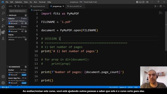 Python Manipulação de PDF com PyMuPDF ?? ?? Sessão I [Parte 1 de 14] #AT_PyMuPDF_PT смотреть онлайн