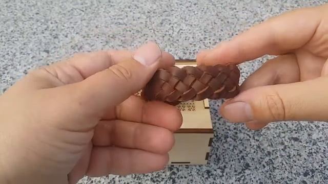 Браслет из натуральной кожи. Ручная работа. Handmade.