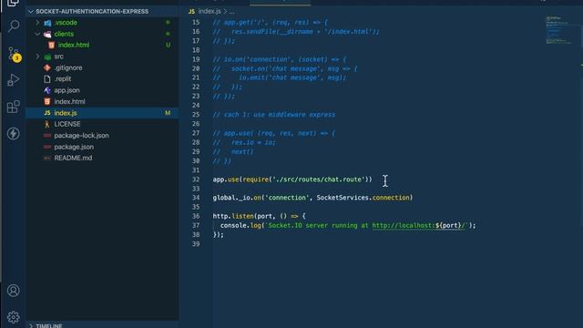 Socket.io authentication express | Socket io jwt | Nodejs tutorial смотреть онлайн