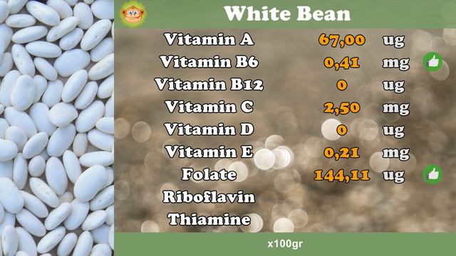 How many CALORIES does WHITE BEAN have ?, FIBER, VITAMINS, FATS, CARBOHYDRATES # 62 смотреть онлайн