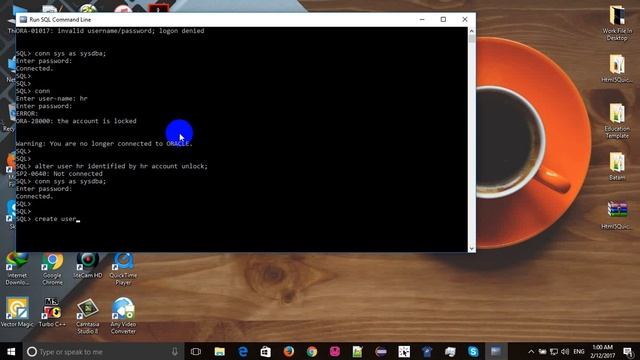 How to Create User using sQL command line смотреть онлайн