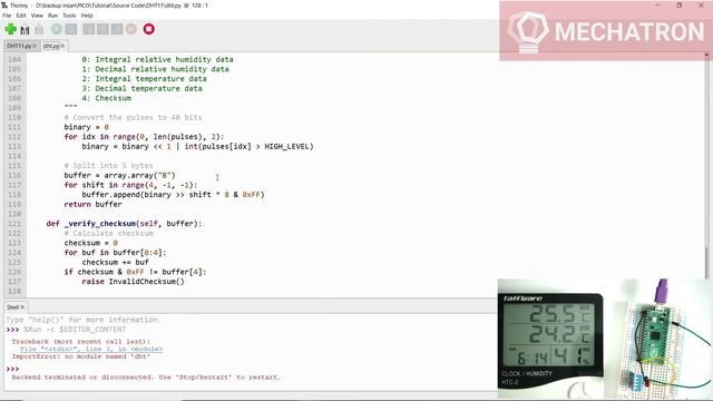 Raspberry Pi Pico Tutorial !! Cara Menggunakan Sensor Suhu DHT11 di Raspberry Pi Pico || Part 7 смотреть онлайн