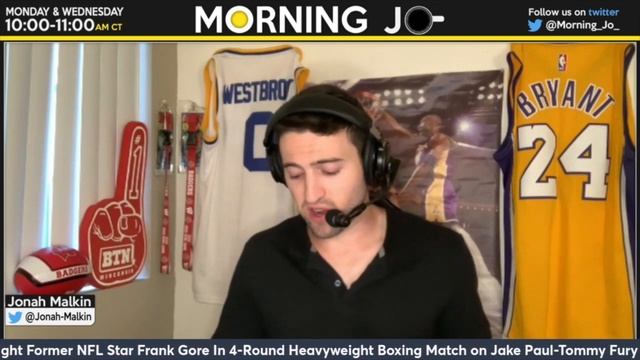 Morning Jo | Jonah reacts to Deron Williams Fighting Frank Gore On Jake Paul-Tommy Fury Undercard смотреть онлайн