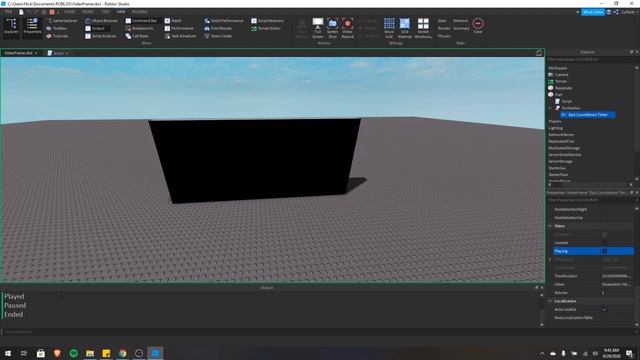 Roblox Studio Video Frame Tutorial смотреть онлайн