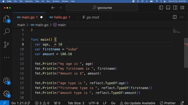 golang | golang variable declaration | go lang for beginners #golangtutorial #python #coding смотреть онлайн