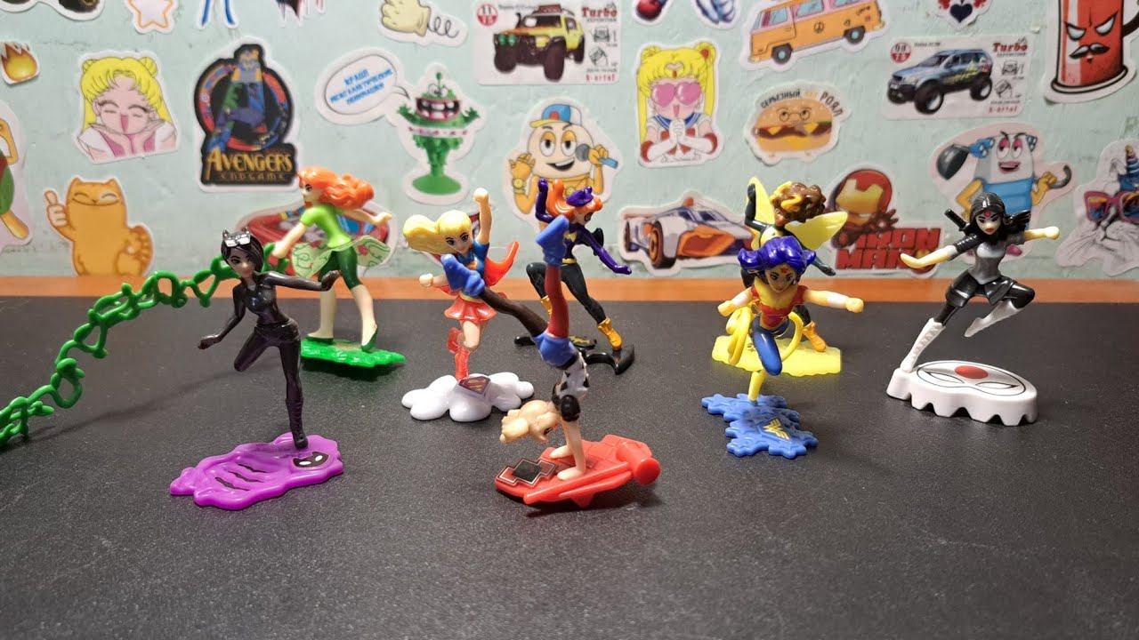 DC девочки-супергерои / Коллекция из Киндер-Джоев | Возвращение в 2018 год! смотреть онлайн